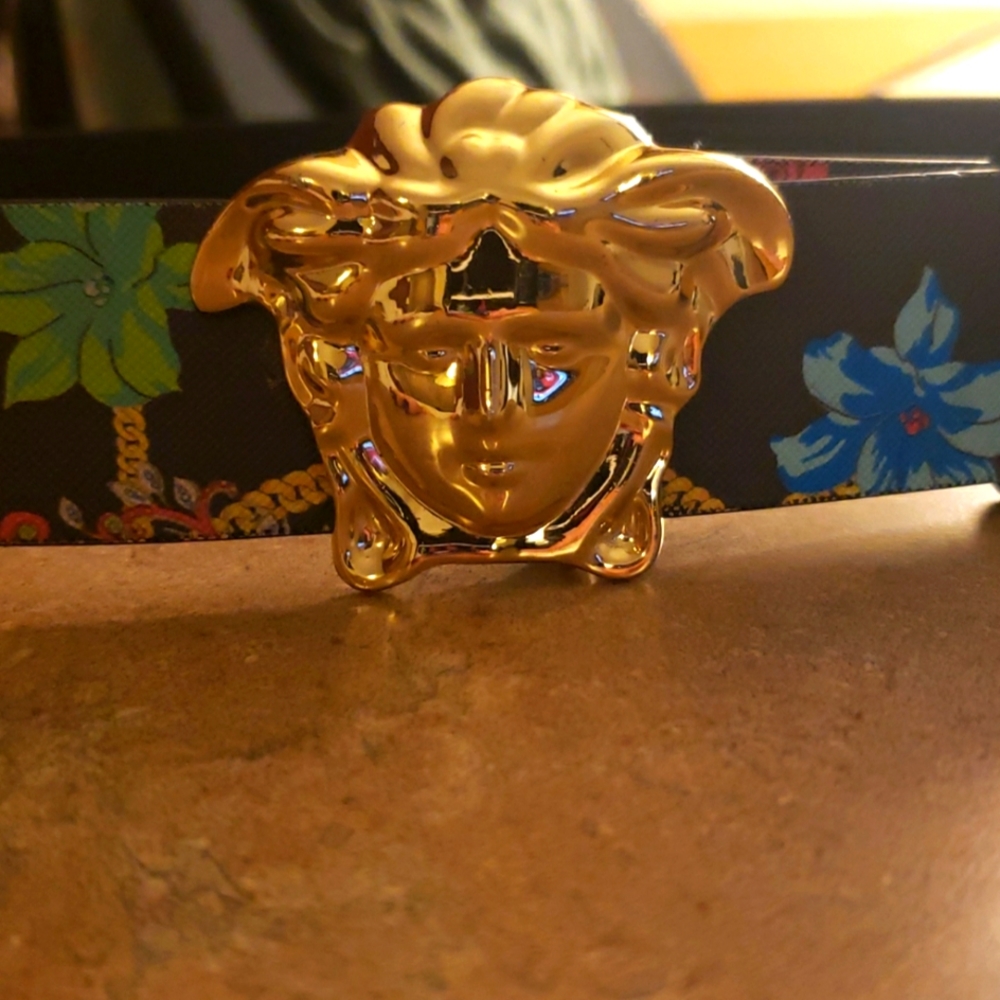 Versace gold Medusa belt